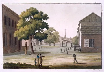 Ein Marktplatz, Philadelphia, Pennsylvania, aus 